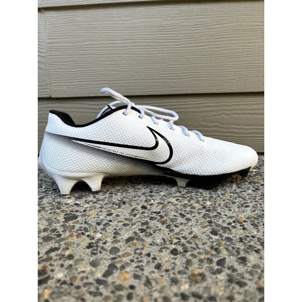 Nike Vapor Edge Speed 360 Mens Football Cleats White Black CD0082-100 Size 12